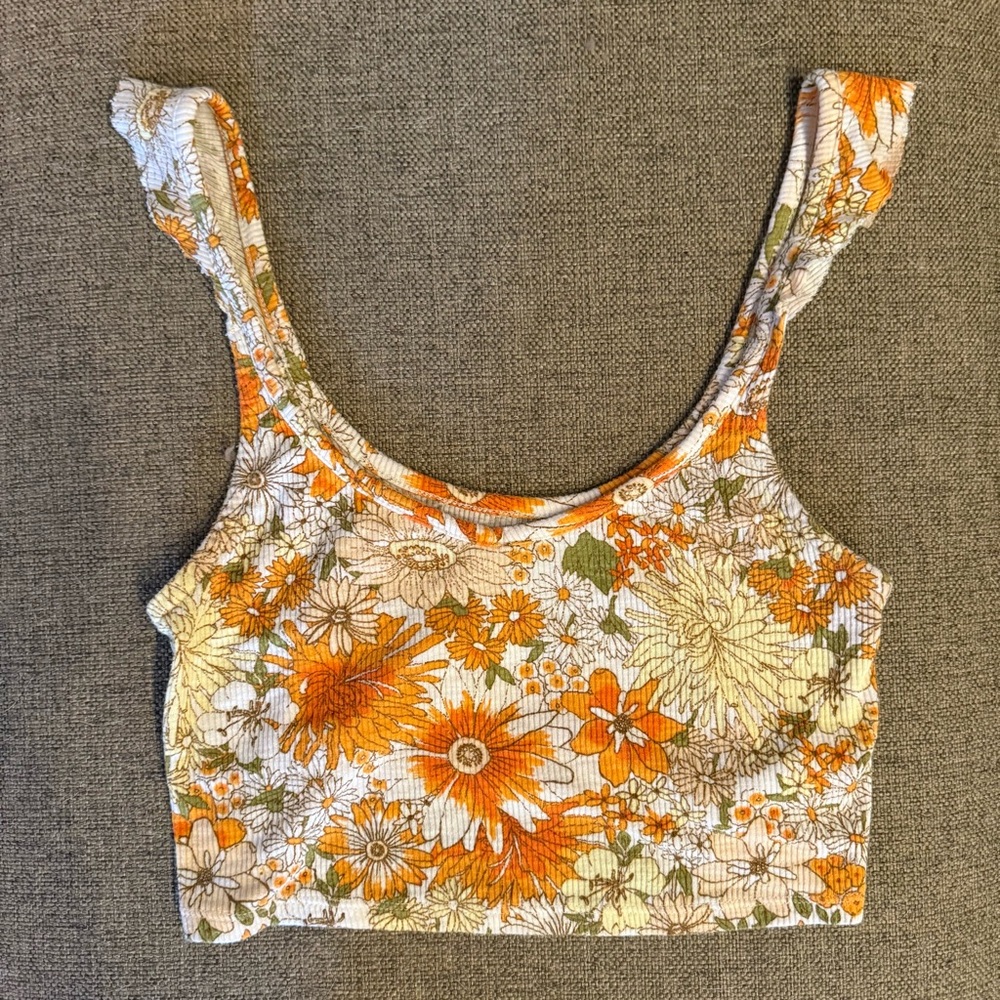 Urban Outfitters floral crop top
